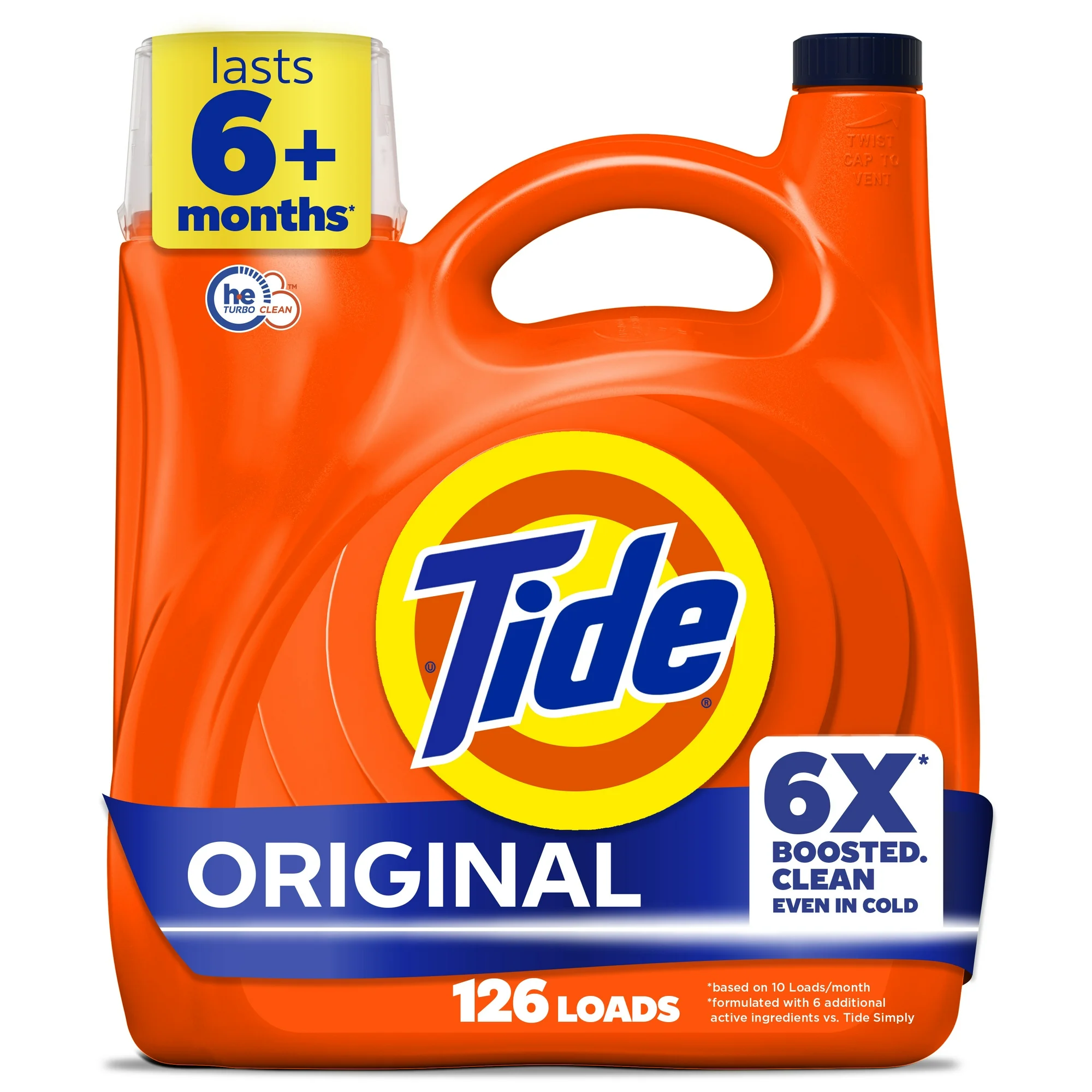 Tide Laundry Detergent Liquid with 6X Boosted Cleaning Power